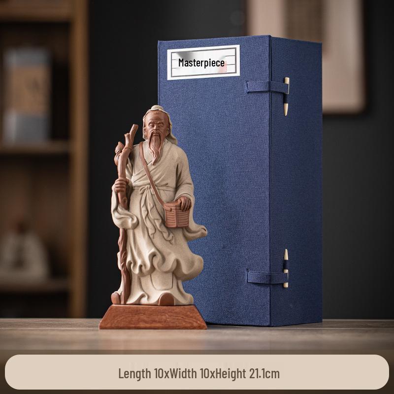 Hua Tuo Ceramic Sculpture: Historical Figure Zen Home Decor