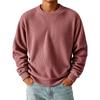 Men's Casual Color Long Sleeve Crewneck T-Shirt Loose Fit Top for Everyday Wear