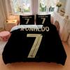 3Pcs Ronaldo'S Golden Number Seven Bedding Sets For All Sizes New 3D Printed Bed Cover Comforter Duvet Cover Pillowcase Bedroom Decoration