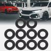 10Pcs Car Engine Oil Drain Plug Gaskets Washer Black Rubber Replacement Screw Washers Sealing Gasket for GM 12616850 3536966