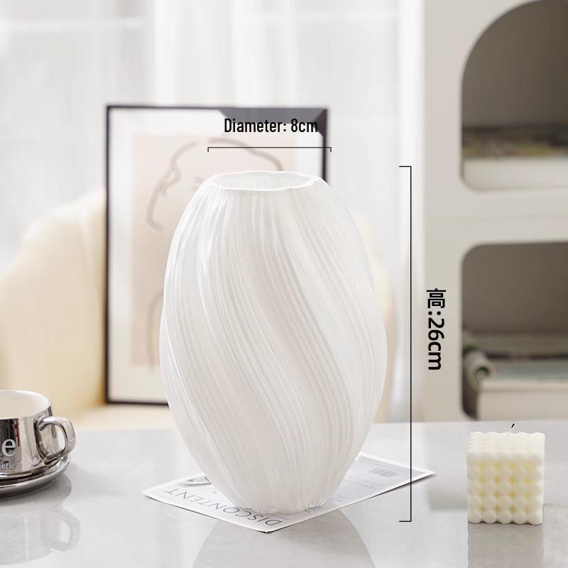 Glasvase für frische oder getrocknete Blumen - Elegante französische hydroponische Heimdekoration