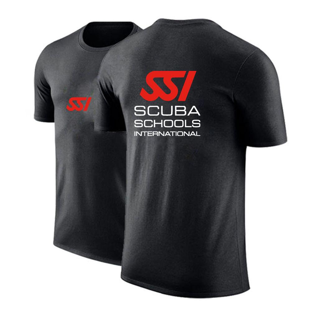 2022 Mergulho Mergulho SSI Unissex Novo Verão Estampa Quente Esportivos Manga Curta Gola Redonda Lazer Respirável Casuais Camisetas Tops