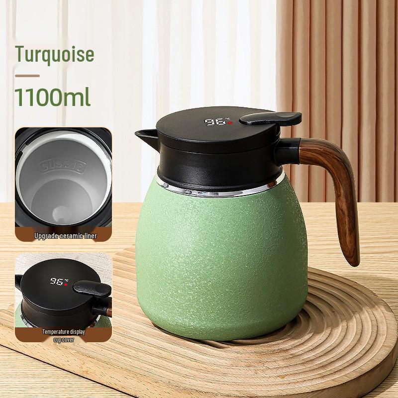 Large Capacity Ceramic-Lined 316 Stainless Steel Stewing Tea Pot, Household Insulated Slow Brew Pot