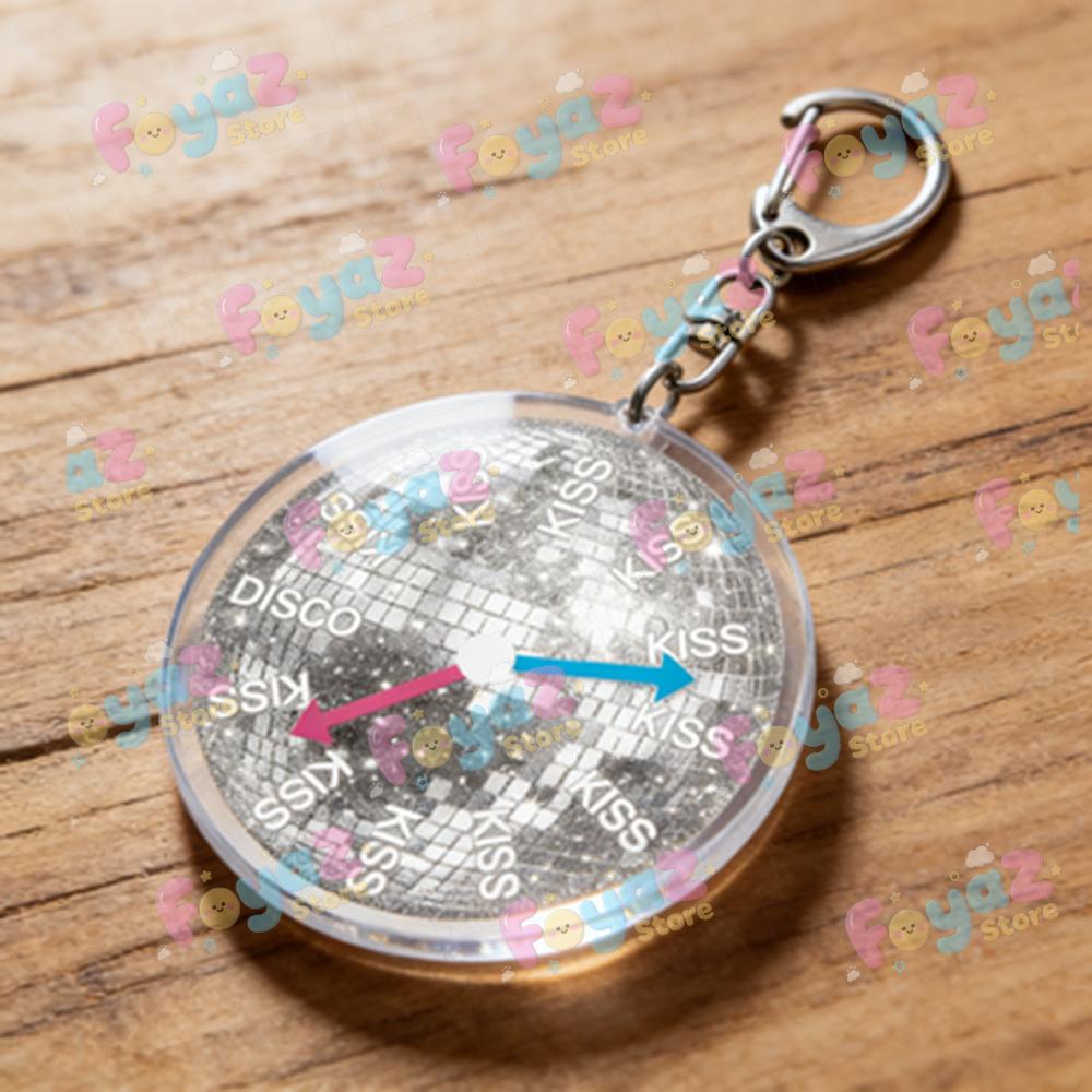 

Kiss All The Time Singer Keychain for Accessories Aperture Disco Occasionally Album Keyrings Jewelry Fans Friends Birthday Gifts