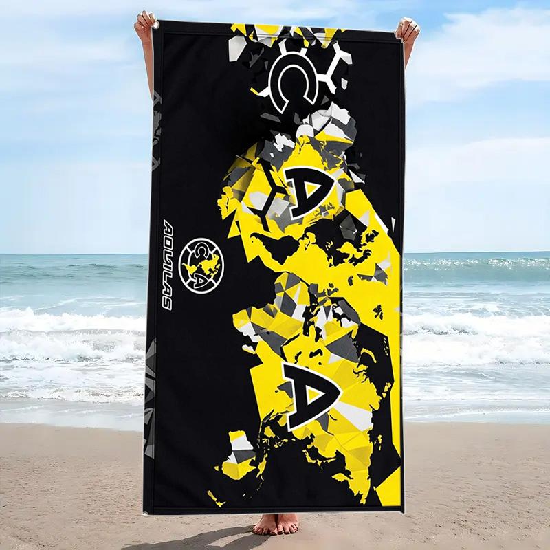 Club América Logo Print Beach Towel, Large Soft Quick Dry Towel for Beach Camping Swimming