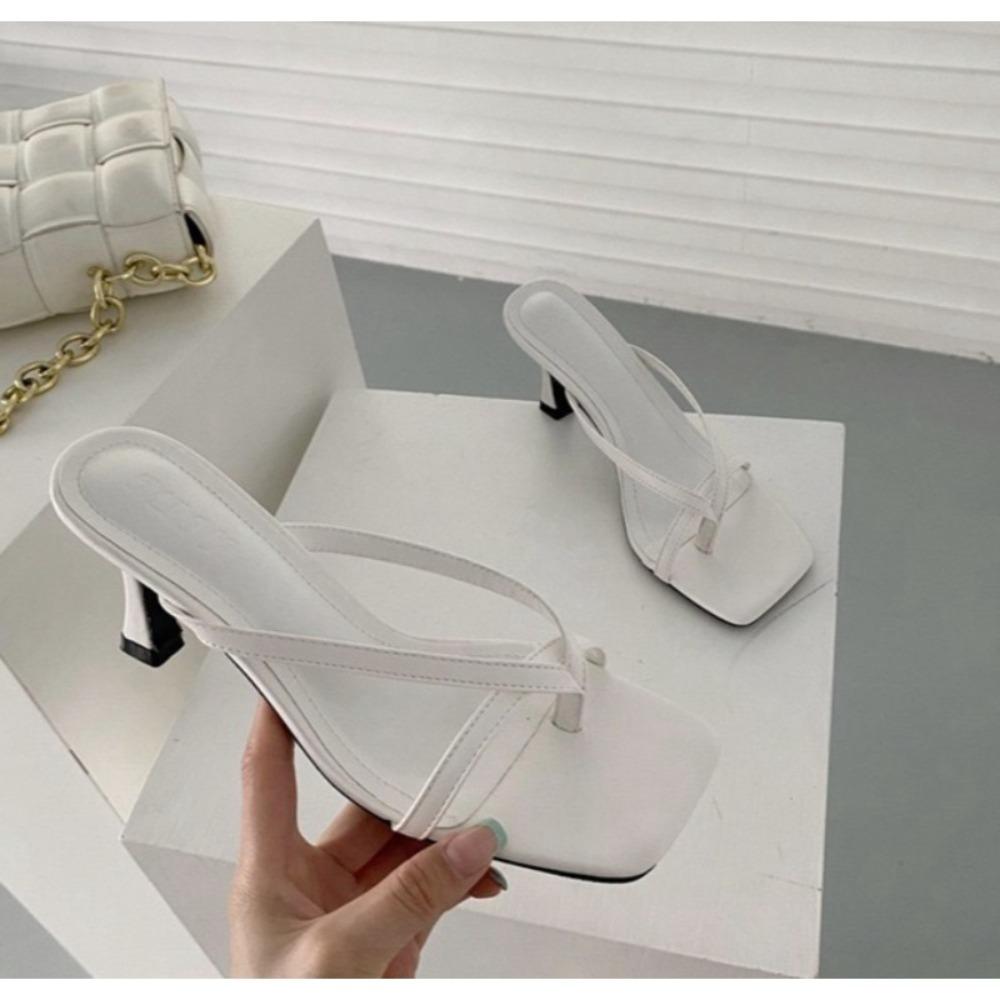 

Fashion Female Summer Sexy Heels Sandals Slides Ladies Shoes Fashion Women Pumps Flip Flops Luxury High Heels Slippers Shoes 40 белый