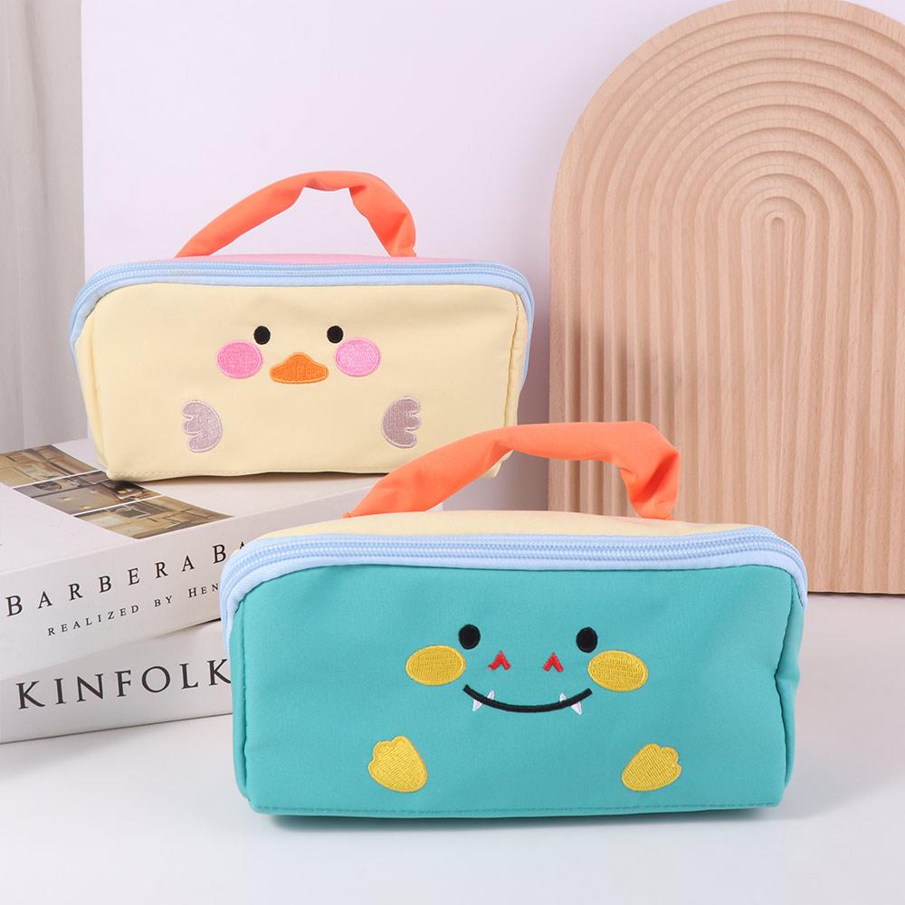 Cosmetics Storage Cartoon Pencil Case Large Capacity Stationery Storage Bag  Office Supplies