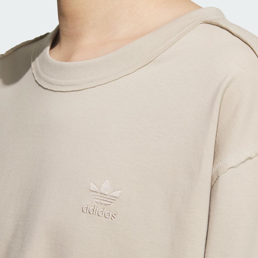Adidas Originals Toc Long Sleeve Tee Unisex Tops Beige JG1522