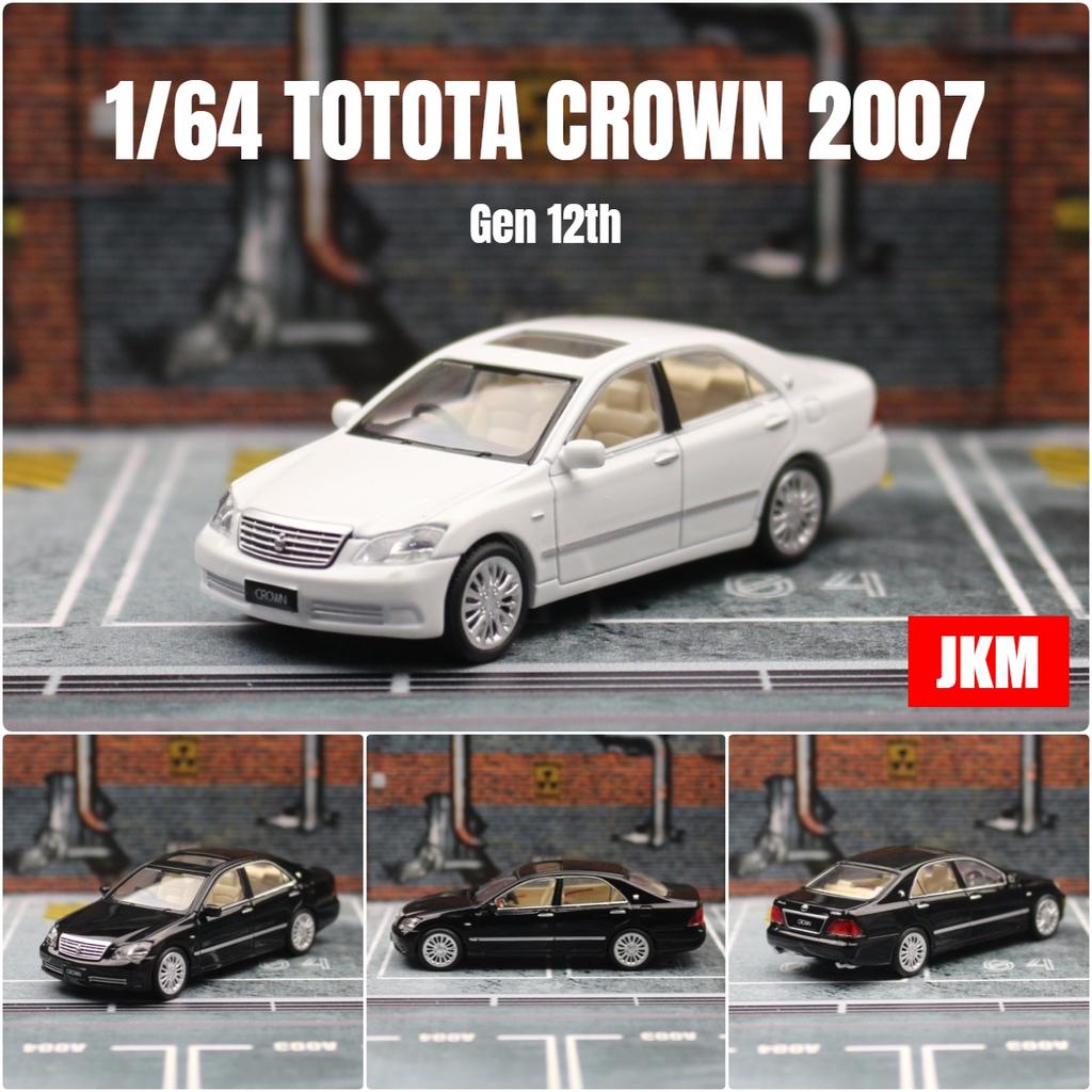 1/64 TOYOTA Crown Gen 12th 2007 Sedan Miniature Model JKM 1:64 Premium Toy Car Vehicle Free Wheels Diecast Alloy Collection Gift
