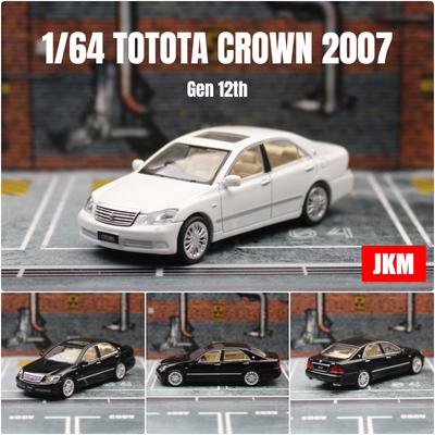 1/64 TOYOTA Crown Gen 12th 2007 Sedan Miniature Model JKM 1:64 Premium Toy Car Vehicle Free Wheels Diecast Alloy Collection Gift