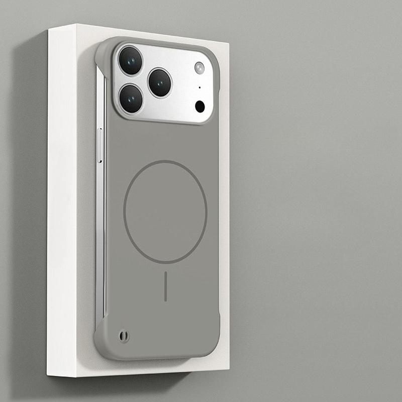 

для Magsafe Безрамковий чохол для телефону для iPhone 17 Air 17 Pro Max Ультратонкий Безрамковий Жорсткий Магнітний Чохол для iPhone 17Pro 17Air iPhone17 Air