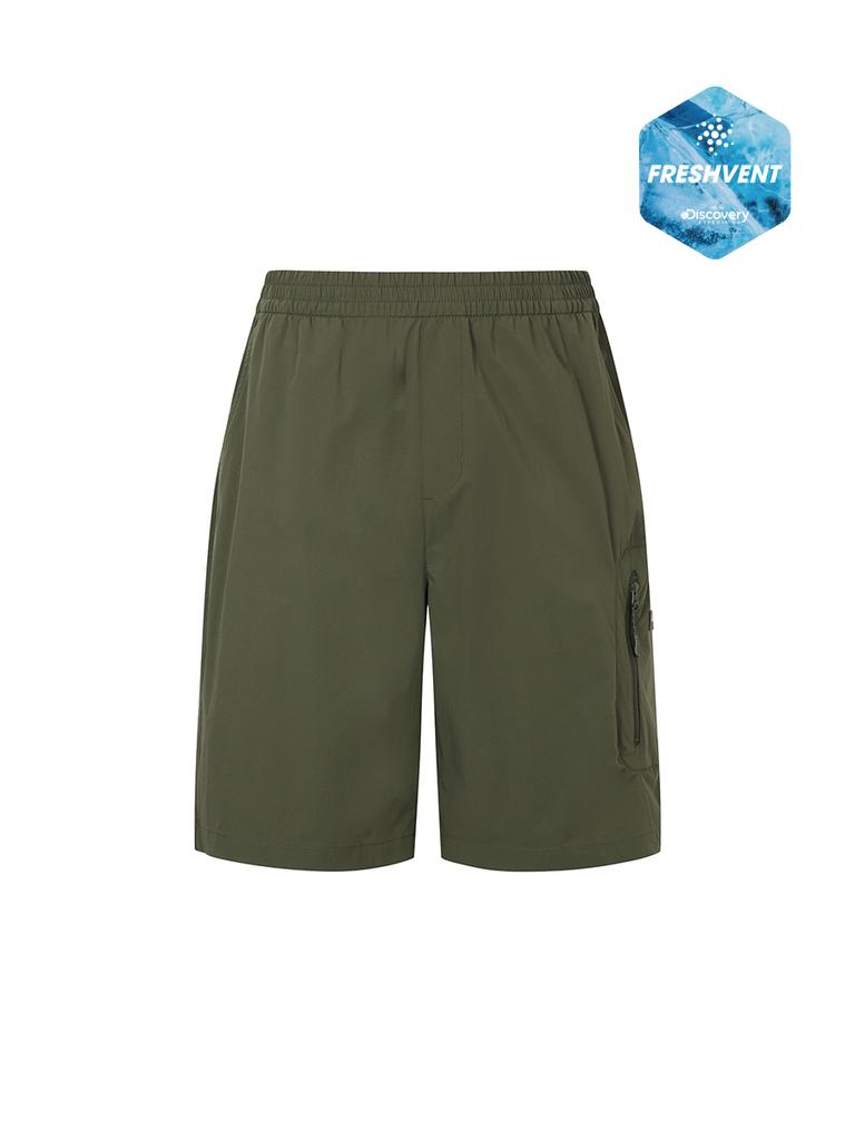DISCOVERY EXPEDITION Freshvent Fulton Training Pocket Point Shorts (D.Khaki)