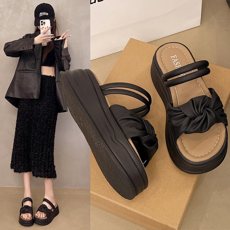 

Сандалии Тапочки Женские Модели Уличная Одежда Иностранный Стиль Абсолютная Красота Не Уставшие Ноги Лето Повседневный Толстый Дно Два Носить Пляжная Обувь Женский 39