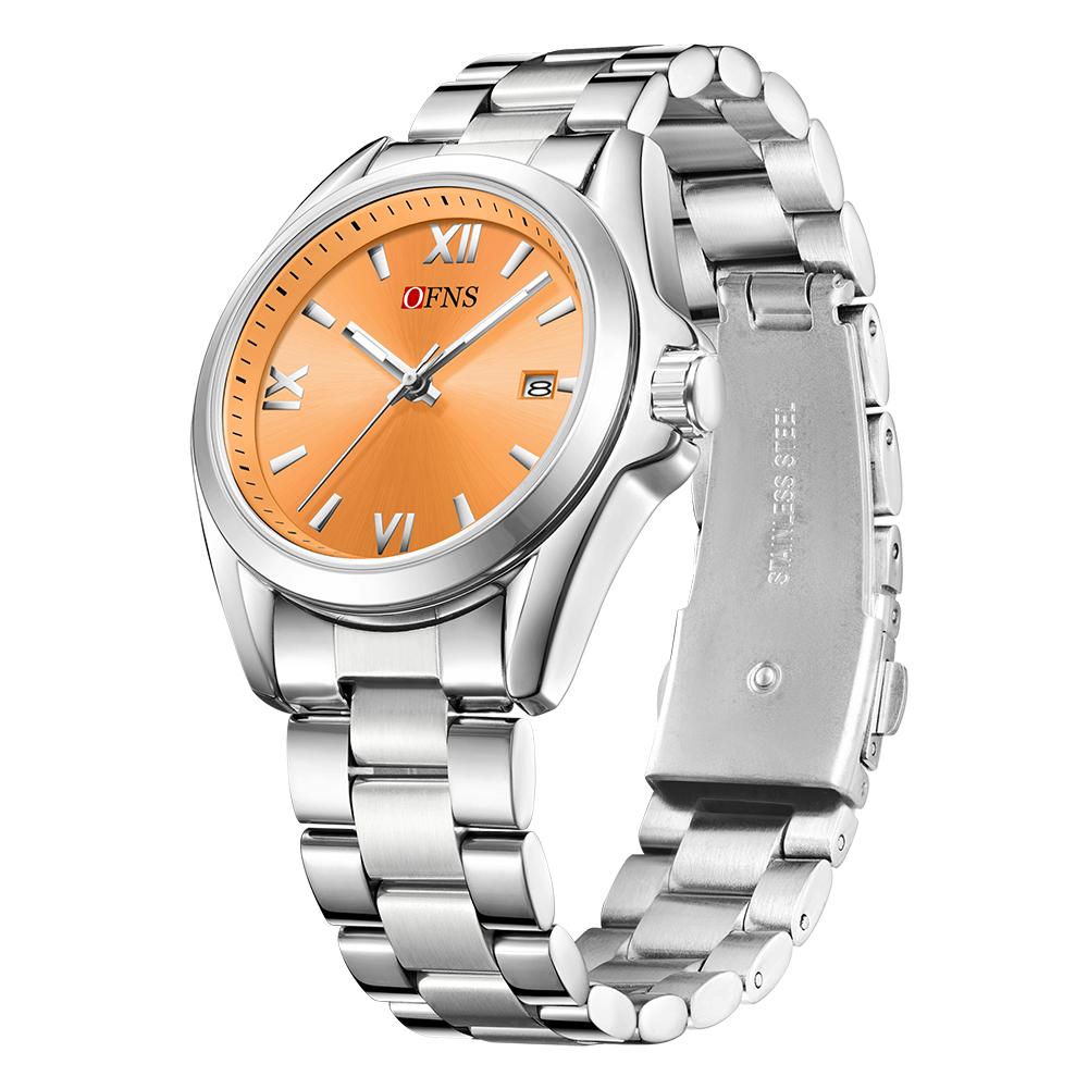 Famale Women Men Watches Luxury Fashion Ladies Quartz Watch 41mm Waterproof Stainless Steel Wristwatch Girlfriend Couple Gift