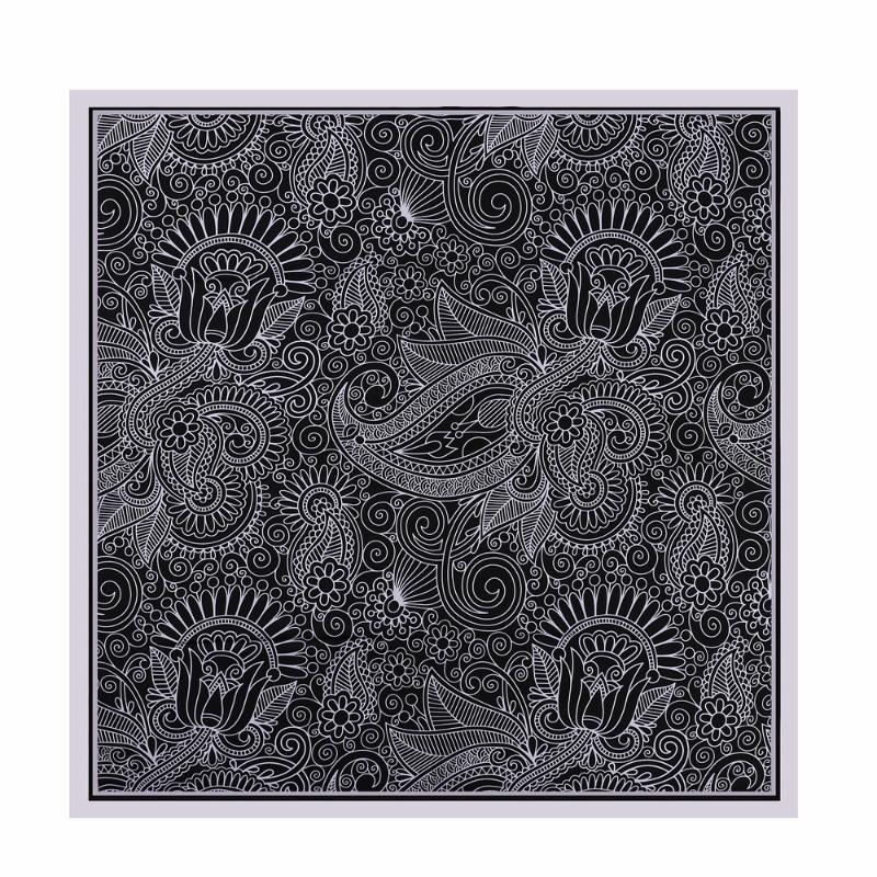 Роскошный шелковый шарф 90x90 см — фото 4