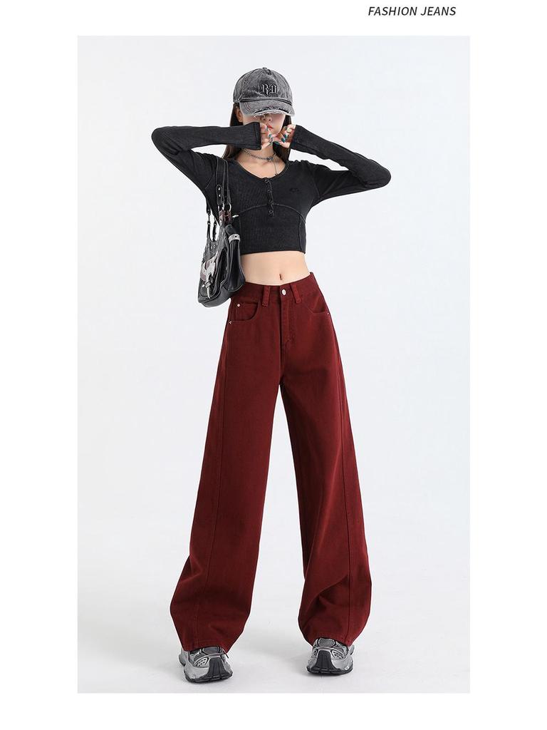 Dámské džíny s vysokým pasem a širokými nohavicemi - Kolekce jaro 2025