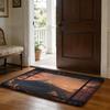 Imitation Window Landscape Floor Mat Soft Flannel Absorbent Mat Non-Slip Rug Home Bedroom Bathroom