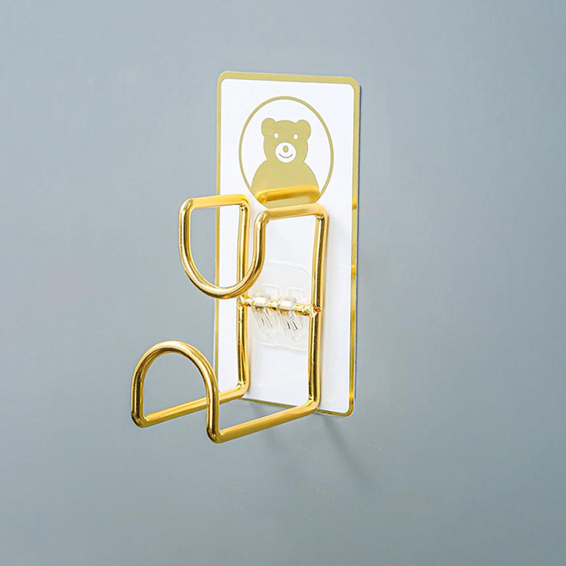 

1 шт., липкий органайзер без дырокола для ванной комнаты, кухни, бесследный умывальник, экономия места, настенный держатель с крючком, клейкая полка для хранения белый