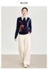 Pure Wool Zodiac Jacquard Top: Autumn/Winter Round Neck Christmas Series Knitwear