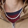 MAXZA Stripe Banding Shirring String High Neck Jumper Ze10qj007nh