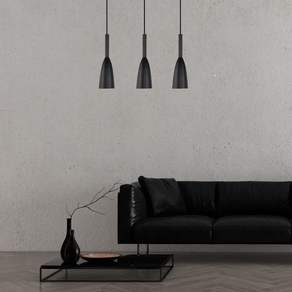 Lampa Wisząca Solin 3 E27 Czarny Light Prestige Lp-181/3L Bk