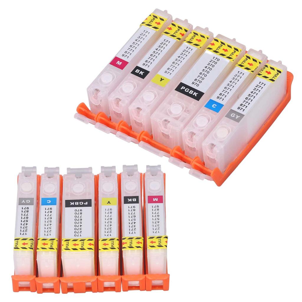 6PCS Ink Cartridge Replacement Refill Inkjet Box Printer Accessories for PIXMA MG5720