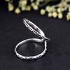 Handmade Adjustable Silver Arthritis Ring for Men and Women – Comfortable Joint Support and Finger Pain Relief Jewelry, 925 Sterling Silver