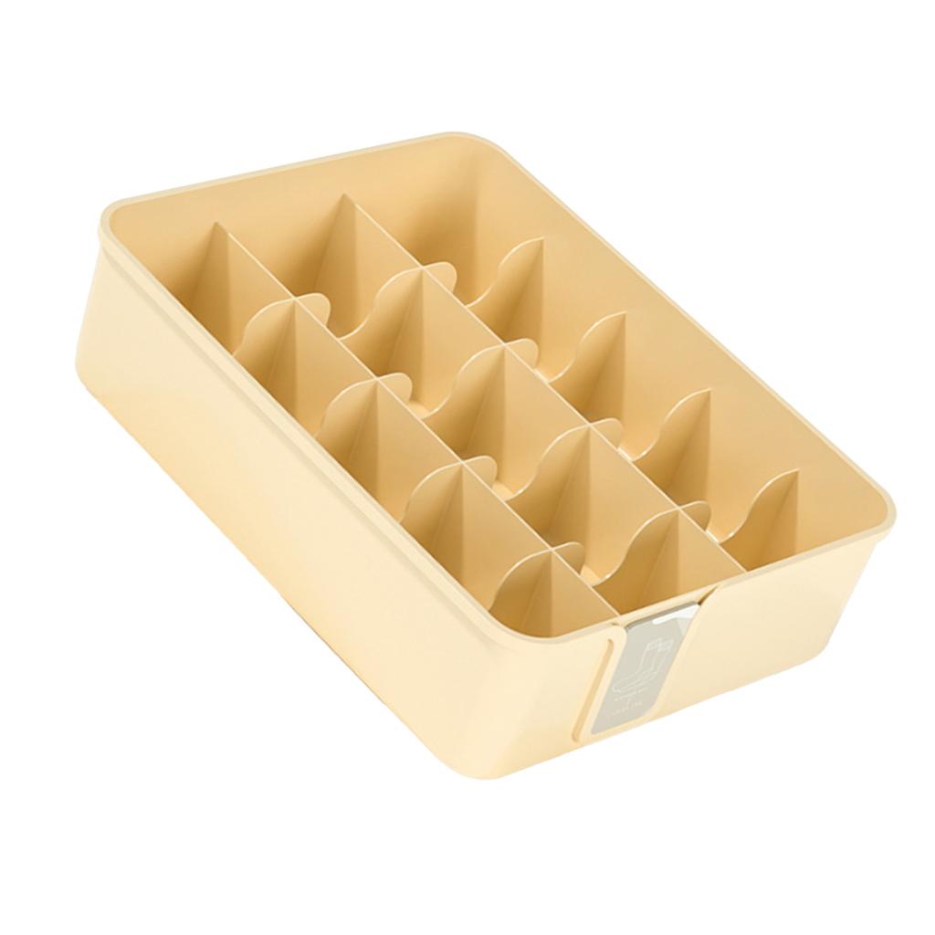 Sock Underwear Organizer Divider Plastic 15 Cell Closet Drawer Storage Box for Panty Ornament Ties