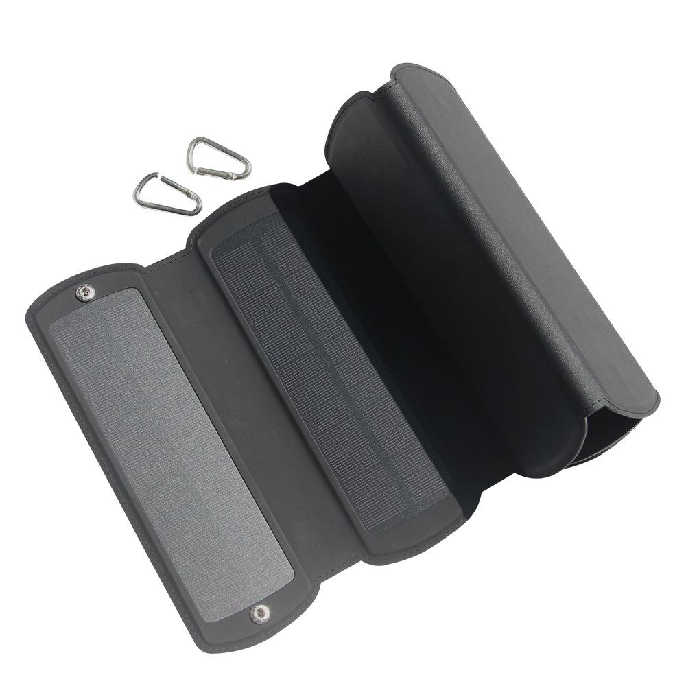 16W Foldable Solar Panel Dual USB Charger Folding Solar Backpack for Camping Emergency Blackout Off-Grid