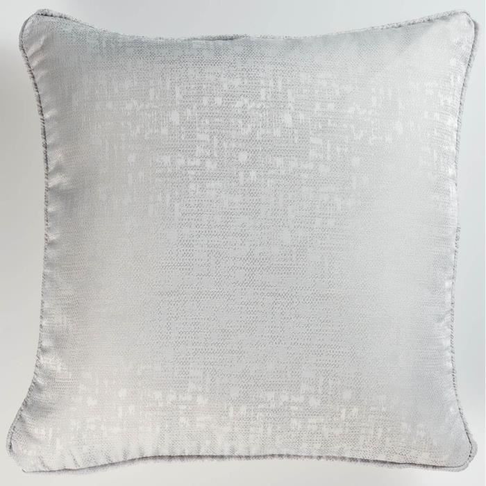 Coussin - DOUCEUR D'INTERIEUR - Adamo - 60 X 60 Cm - Gris - Déhoussable - Synthétique