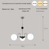 French Minimalist Chandelier: Mid-Century Sputnik Light for Living Room, Bedroom, Dining Area - Romantic Cream Style Lighting