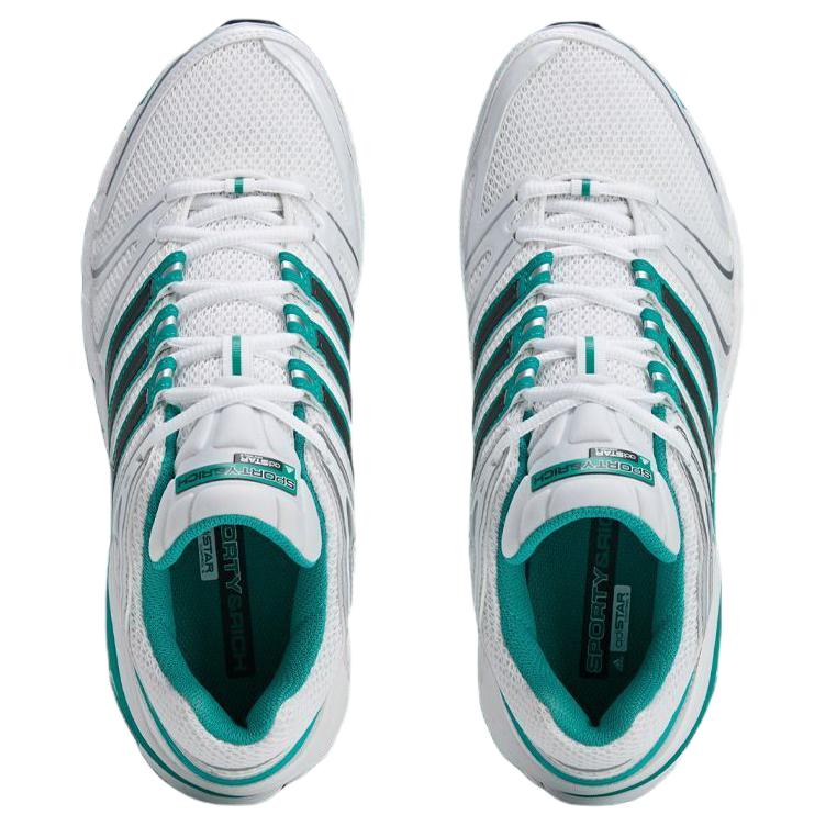 Sporty & Rich x Adidas Adistar Control 5 Cloud White Pure Teal Unisex Sneakers Carbon IH9707