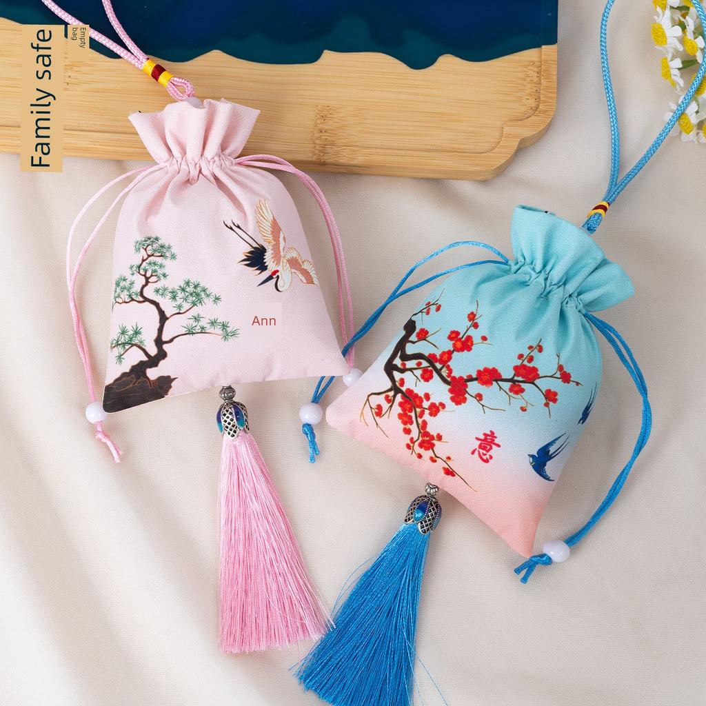 Dragon Boat Festival Sachet Perfume Bag Bag Bag Handmade DIY Pendant Mosquito Repellent Bag Argy Wormwood Chinese Ancient Style Pouch Embroider Empty