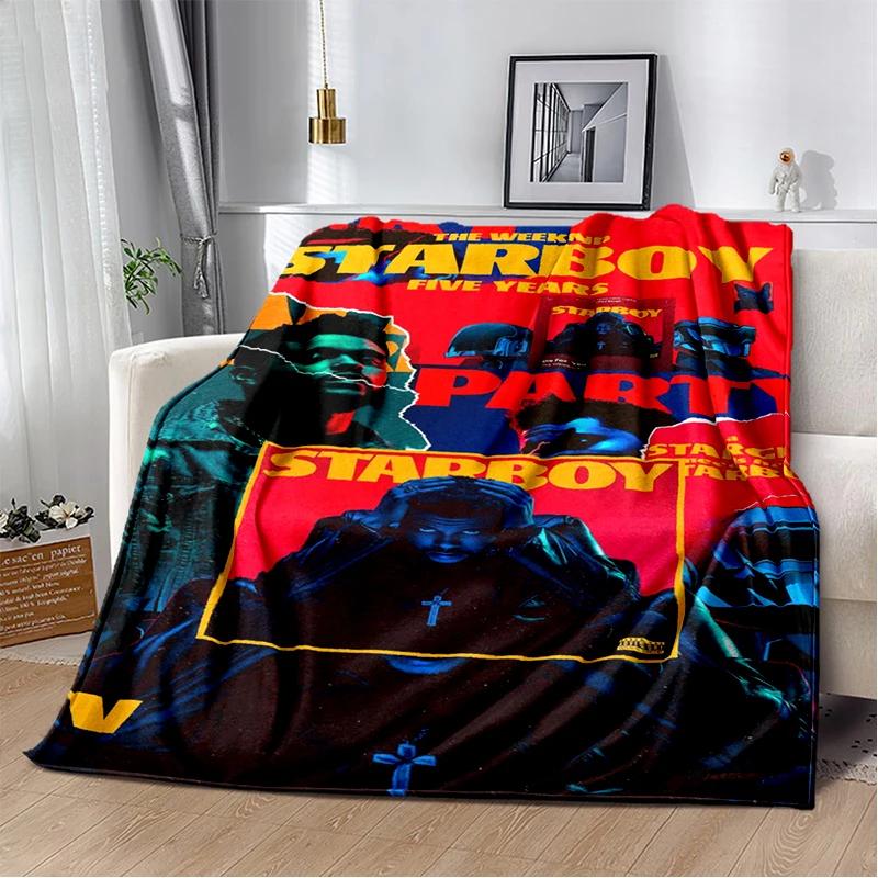 3D THE WEEKND,XO Alternative R&B Abel Tesfaye Flannel Blanket,Soft Throw Blanket for Home Bedroom Bed Sofa Travel Cover Kid Gift