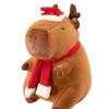 Dress Up Capybara Plush Toy Simulation Capibara Fluffty Doll  Birthday Gift