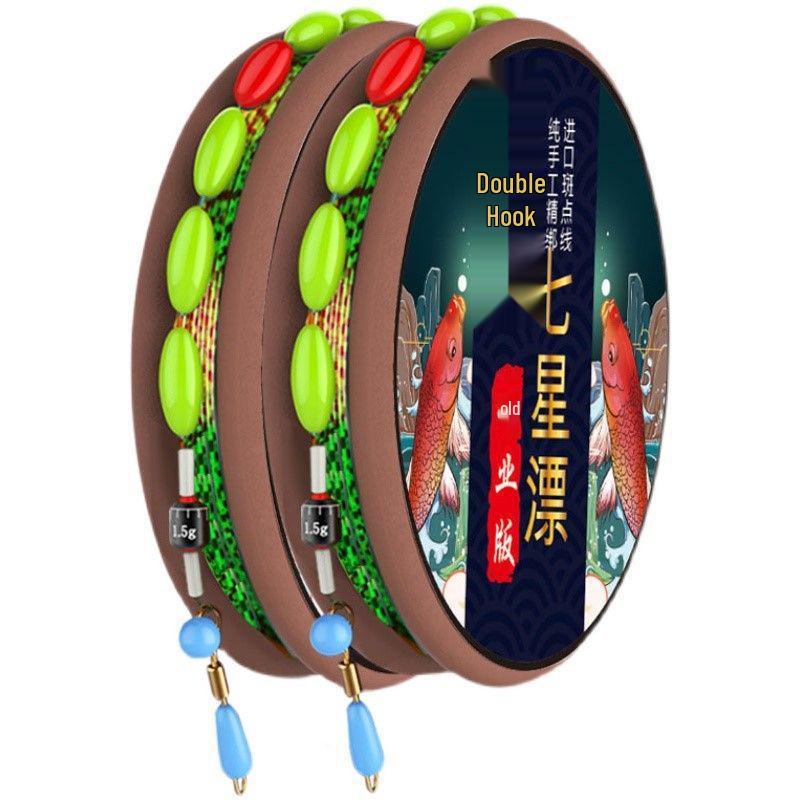 

Двойной крючок Семизвездочная поплавочная оснастка с основной леской - 2 тома для начинающих Line 1.0# - 2.7m [2 rolls]