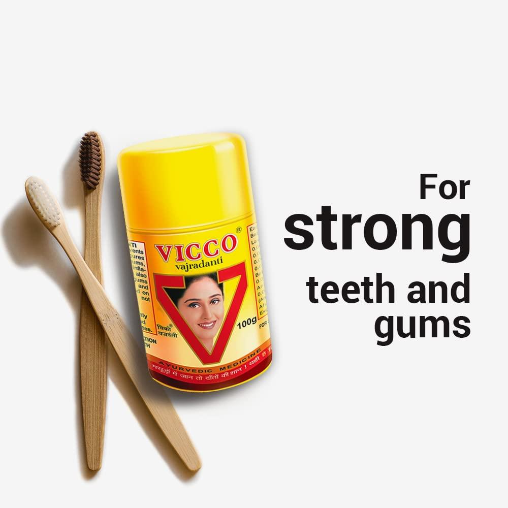2x Vicco Dental Vajradanti Toothpowder (100 g each)