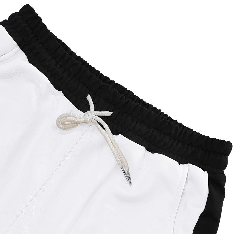 Men's Drawstring Casual Pants All Breathable Men Drawstring Vintage Patchwork New Men's Loose Straight Drawstring Pants