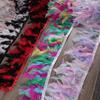 Feather10Meters Turkey Feather Trim Fringe 10-15CM Marabou Feathers Ribbon Handicrafts Clothes Dress Sewing Plumes Decoration