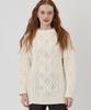 THE-ABON Sweet Cable Long Knit Ivory