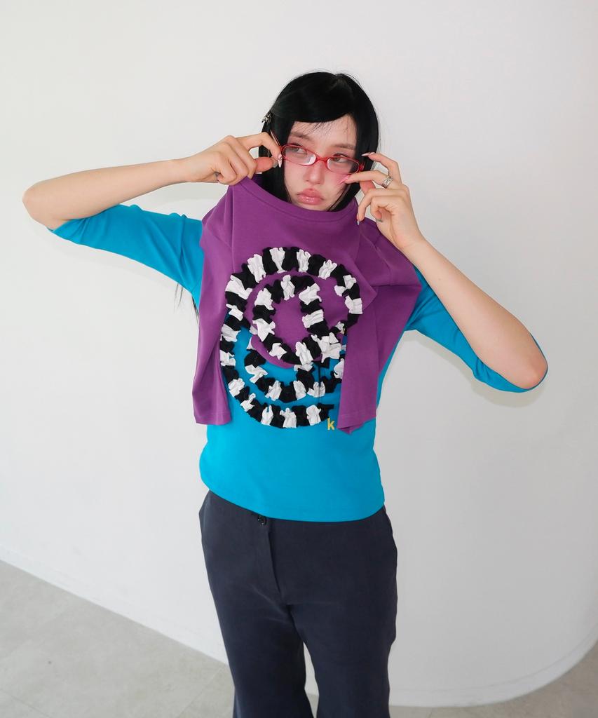 Kikoji Et Sign T-Shirt Turquoise
