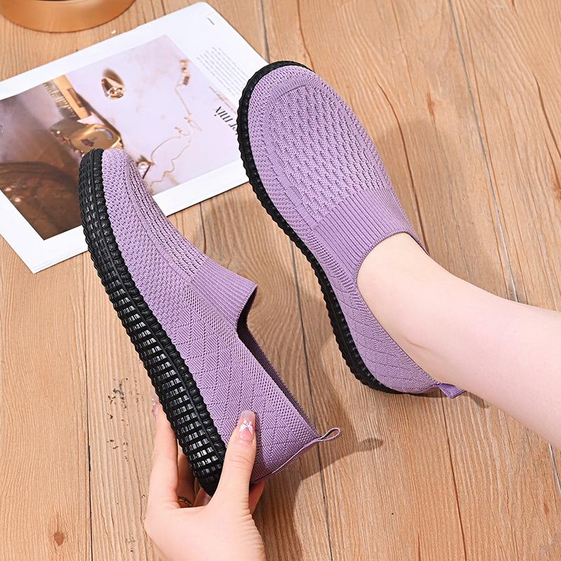 

****** и осенние старые ******* тканевые туфли женские одинарные туфли повседневные дышащие женские туфли для мамы нескользящая подошва s**t для пожилых бабушек 40 фиолетовый