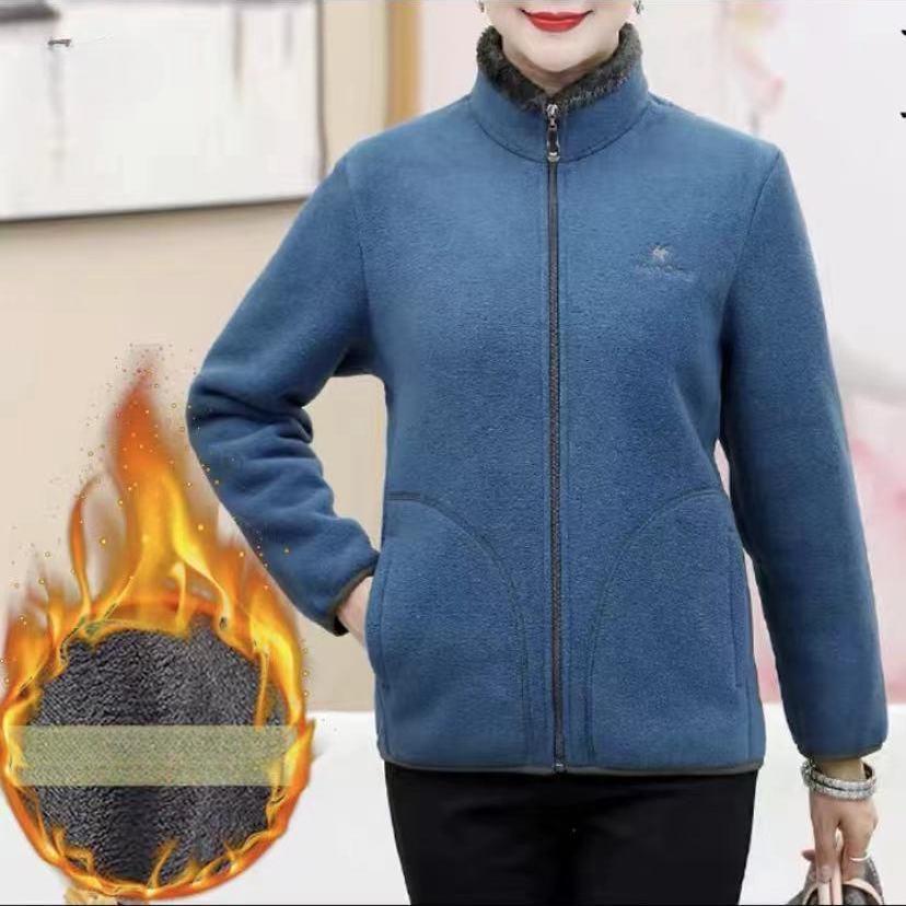 Polar Fleece Jacket Women  Autumn Winter Thickened Fleece Polar Fleece Jacket