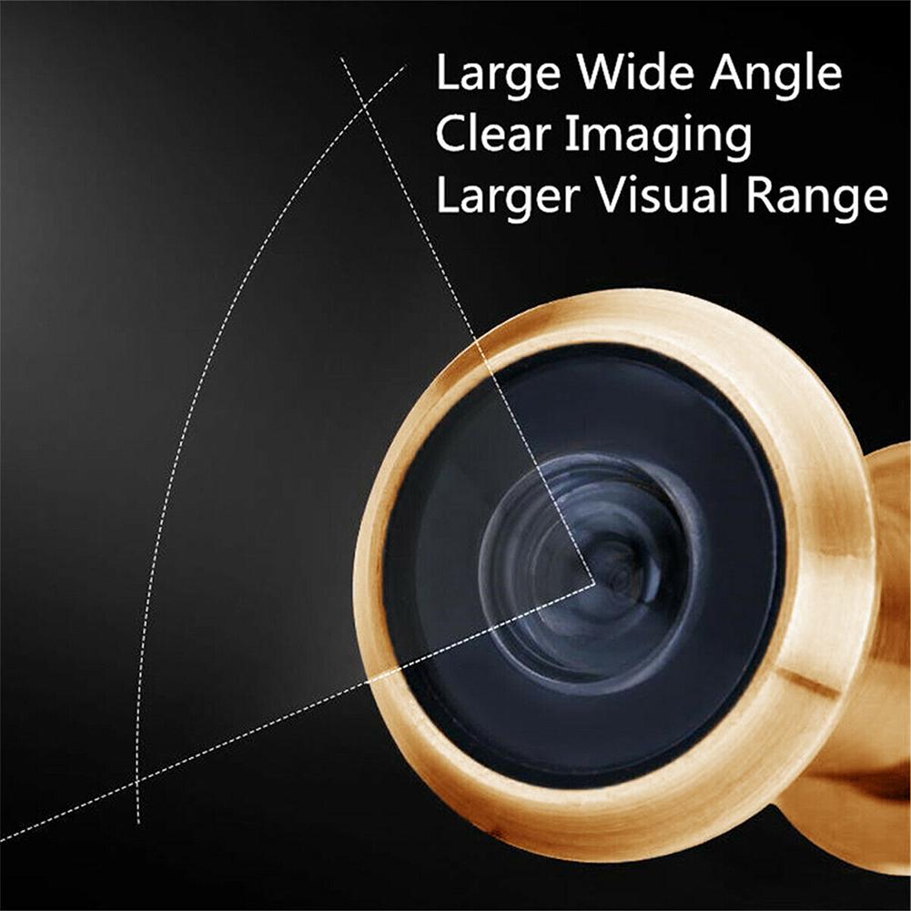 220 Degree Door Viewer Door Peephole Viewer Wide Angle Eye Sight Hole Glass Lens 50-70mm Anti-theft Security Door Hardware