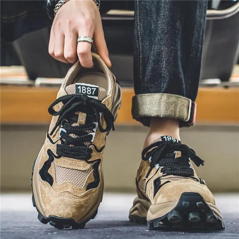 Fashion Fashion Mens Casual Shoes High-quality Brand Men's Sports Shoes New Wear-resistant Non-slip Male Thick-soled Shoes Tenis Hombres
