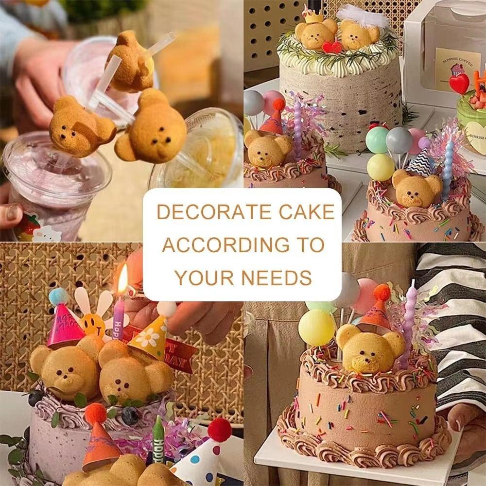 Cartoon Animal Shape Bear Baking Mold Pan 12 Cavity Bear Madeline Baking Tray  Decoration