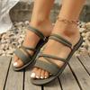 Fashion 2025 New Women Minimalist Thong Sandals Fashionable Summer Outdoor Beach Vacation Slippers Casual Women's Shoes Zapatos De Mujer
