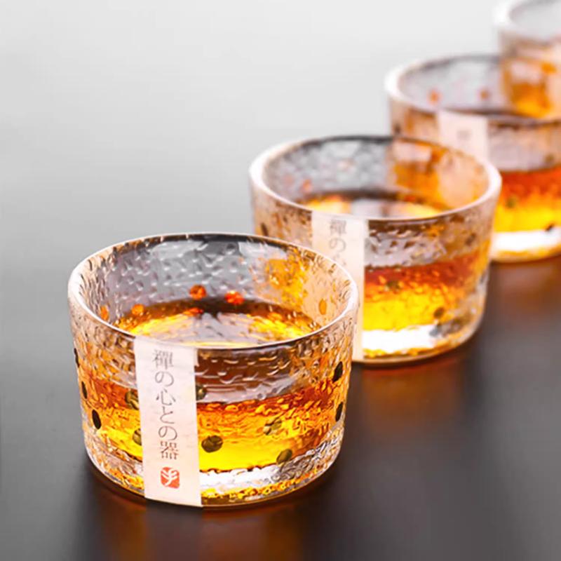 Glasbecher im japanischen Stil Fuji-Berg, modisches Tumblerglas, hitzebeständiges Glas, Wasserbecher, Kaffeetasse, Rotwein-Whiskyglas