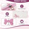 Bow Mini Makeup Bag Women's Makeup Bag Travel Washroom Bag Cute Coin Purse Lightweight Lipstick Pouch Embossed Storage Bag