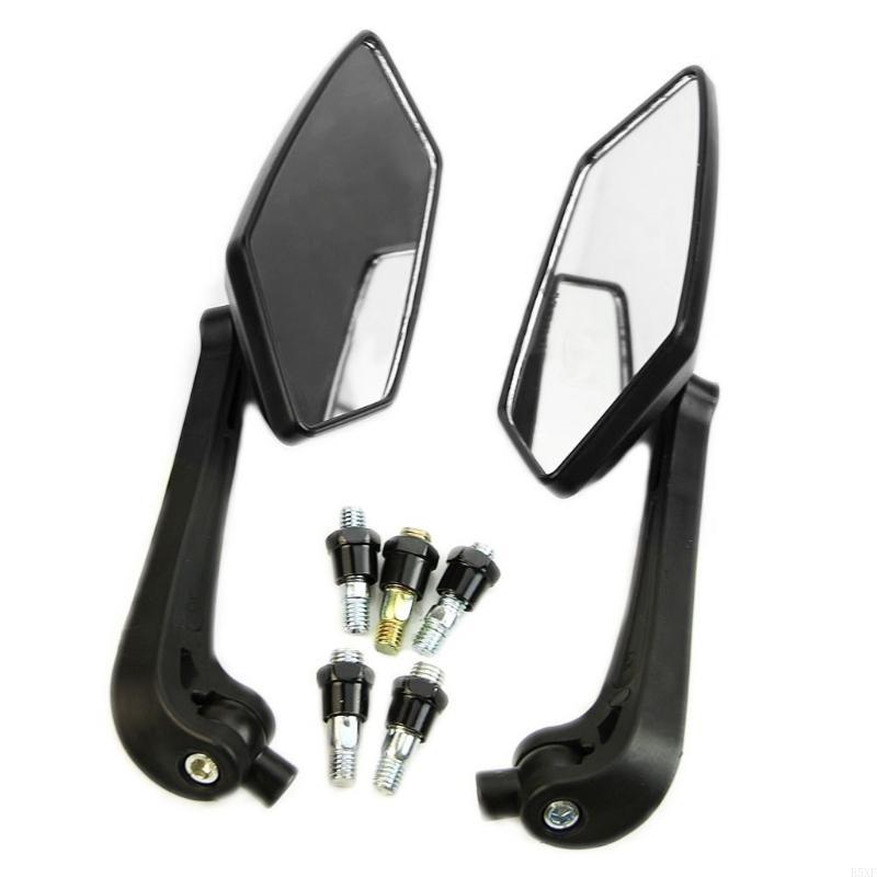 2025 New New Useful Universal Scooter Rearview Mirrors Pair Moped ATV Motorcycle Backup